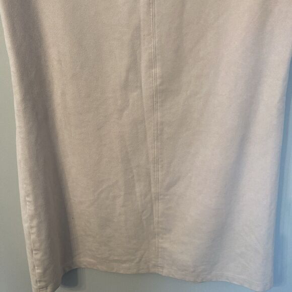 Abercrombie & Fitch Blush Pink faux suede mini Tshirt Dress Size M - Picture 7 of 7